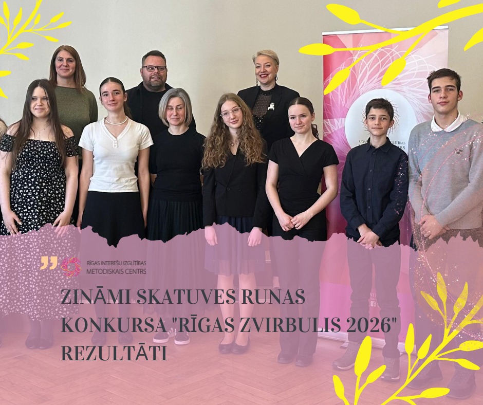 Zināmi Skatuves runas konkursa Rīgas zvirbulis 2026 rezultāti