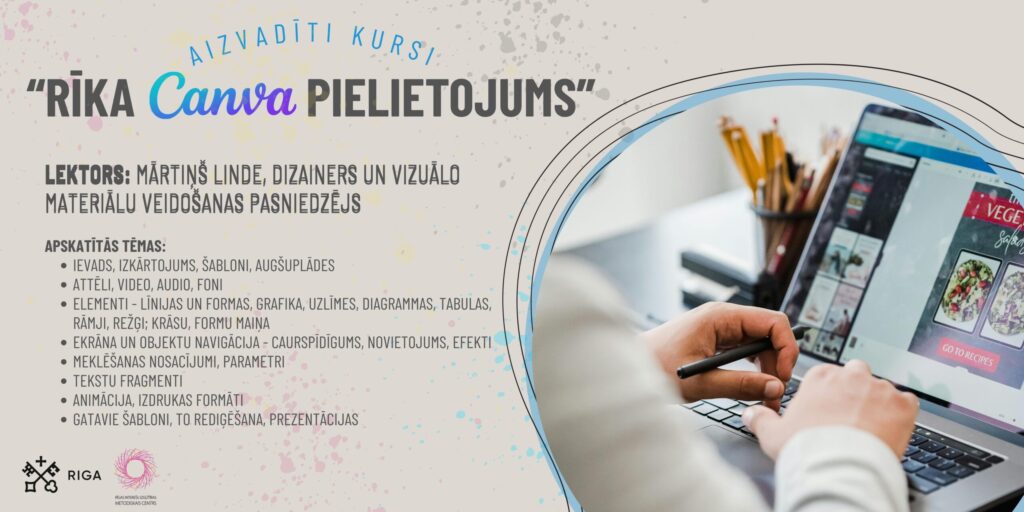 Aizvadīts pedagogu profesionālās kompetences pilnveides seminārs “Rīka Canva pielietojums”