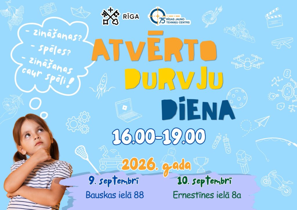 Atvērto durvju dienas Rīgas Jauno tehniķu centrā