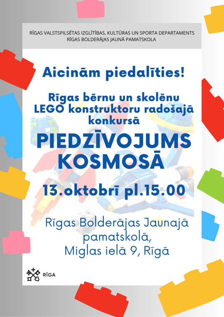 Piedzīvojums kosmosā sākas ar LEGO – piedalies konkursā!