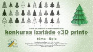Bērnu un jauniešu 3D datormodelēšanas konkurss-izstāde  “3D PRINT”