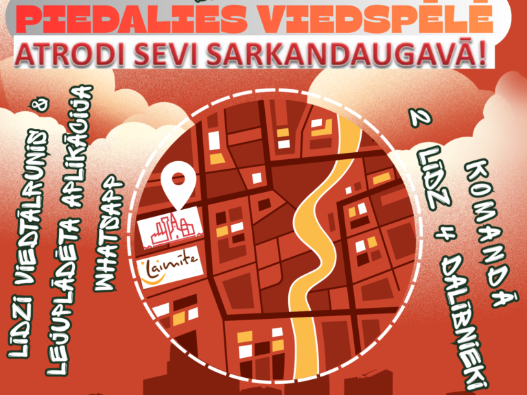 Viedspēlē aicina iepazīt Sarkandaugavu