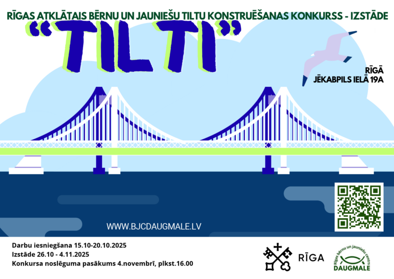 Aicina piedalīties bērnu un jauniešu tiltu konstruēšanas konkursā–izstādē „Tilti"